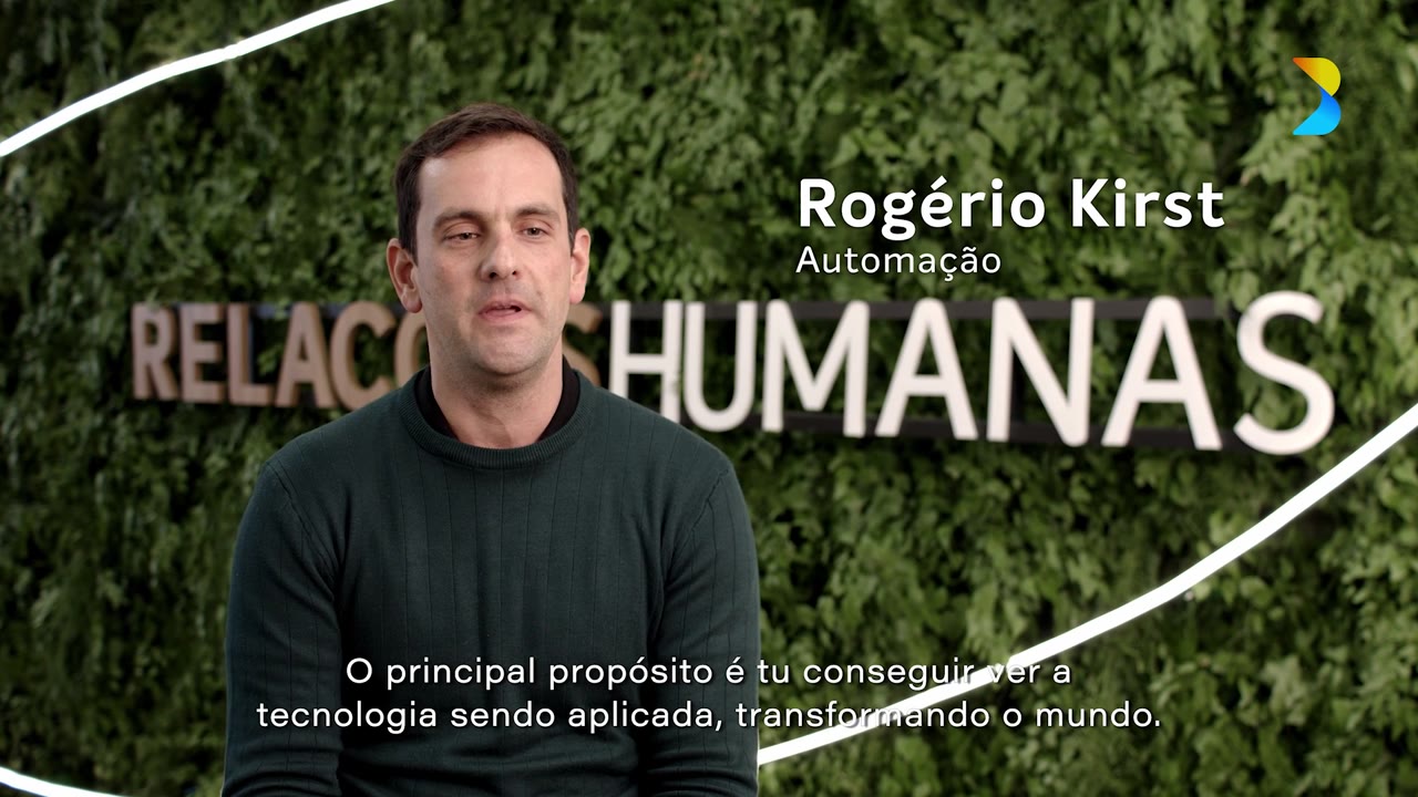 Rogério Kirst, da área de Automação, em entrevista no filme Braskem.